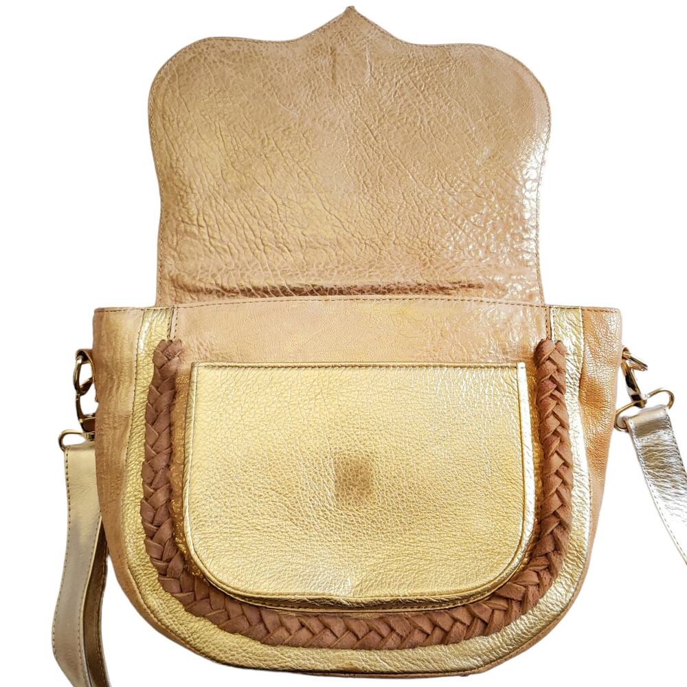 MAISON MARIKO bag Kasai Gold leather shoulder crossbody tassel luxury purse - Picture 2 of 11